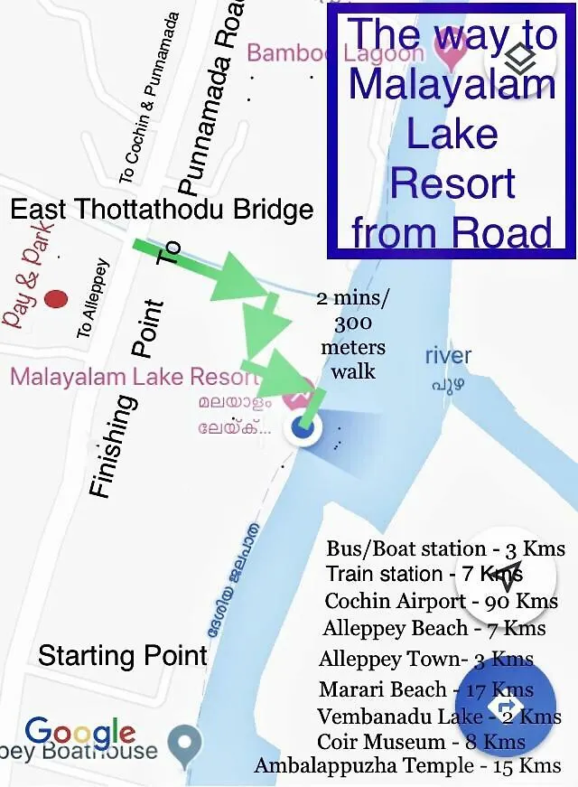 Malayalam Lake Resort Alappuzha Hotel